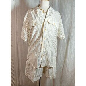 Liz Claiborne Shorts Set Petite 12 Women's 90's 2 Piece Short Play Suit Set